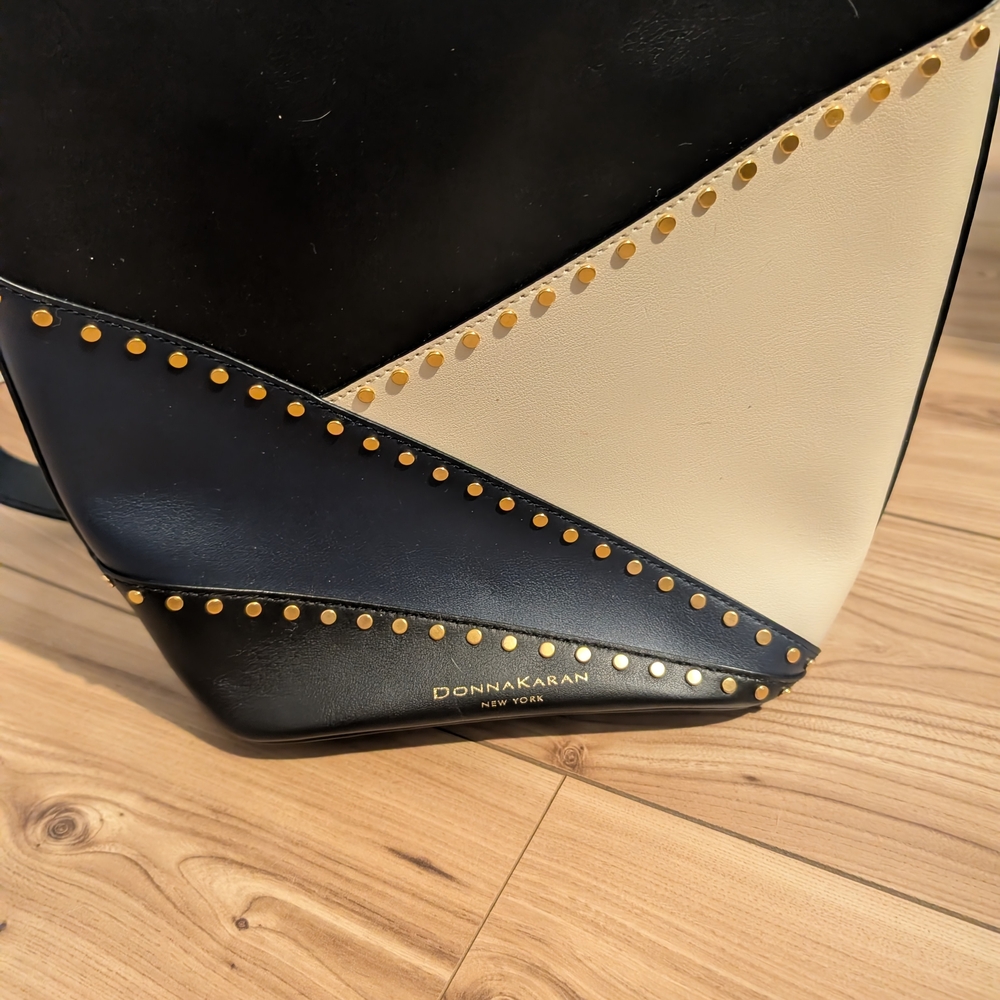 Donna Karan Adan Color-block Bucket Purse